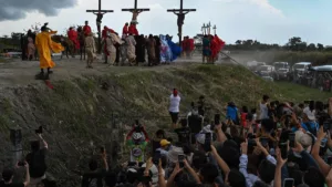 Crucifixions, whippings in Philippines on Good Friday by StuffsEarth