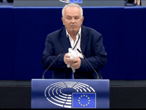 Dove release as gesture of peace in European Parliament met with dismay | European Union by StuffsEarth